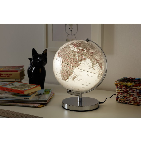 TROIKA Globus Terra Silver Light 25cm