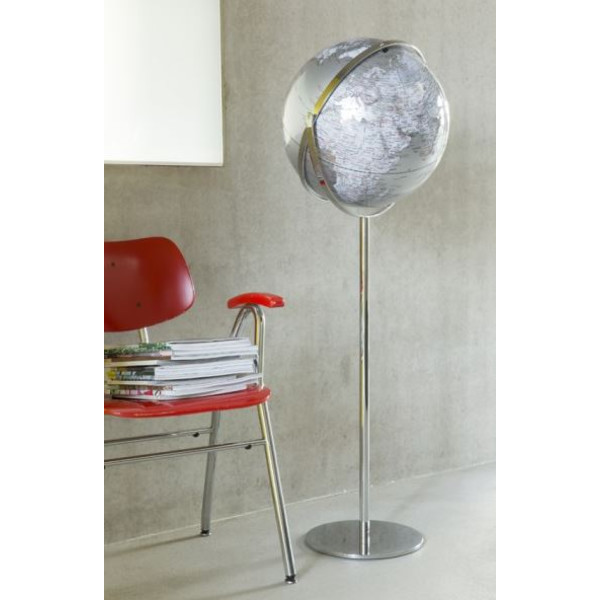TROIKA Standglobus Apollo 17 Silver 43cm