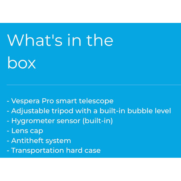 Vaonis Smart Telescope AP 50/250 Vespera PRO