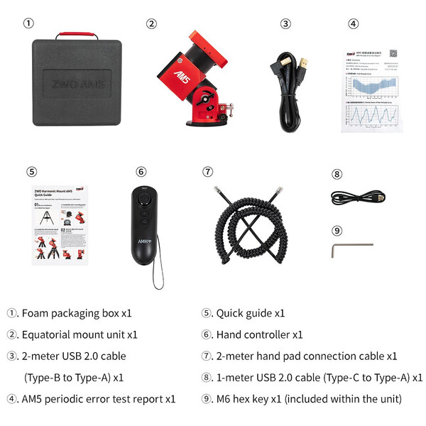 ZWO Montierung AM5N Harmonic Equatorial