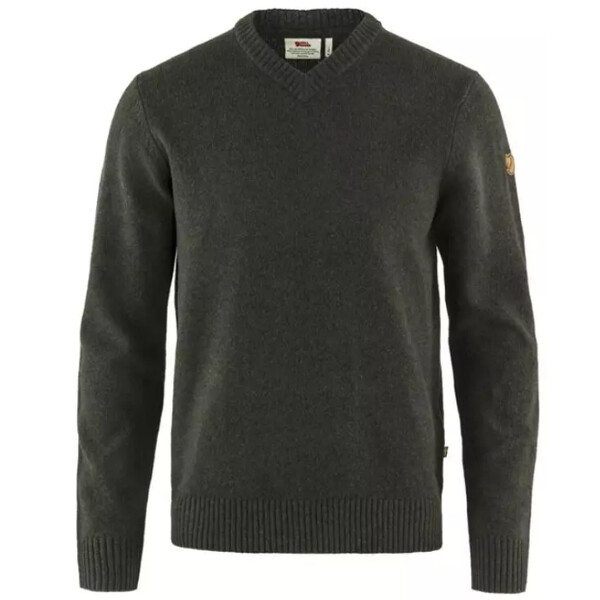 Fjällräven Övik V-neck Sweater M, 633 Dark Olive, Gr. XXL