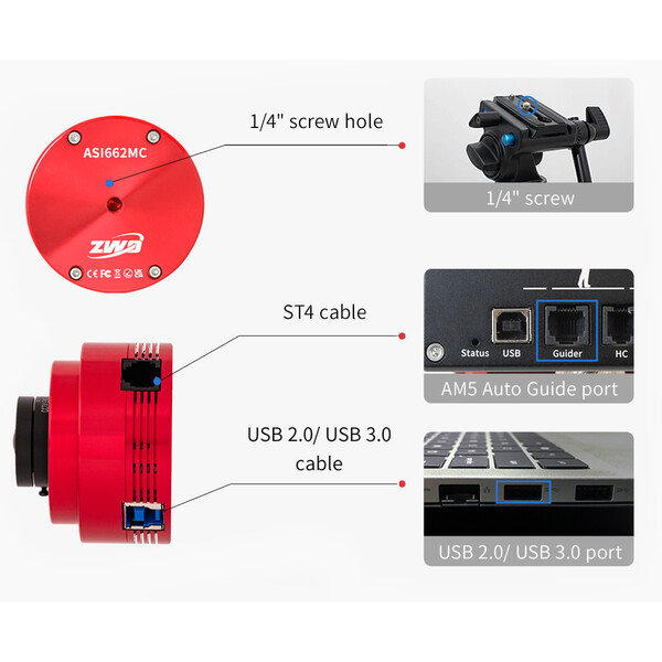 ZWO Kamera ASI 662 MM Mono