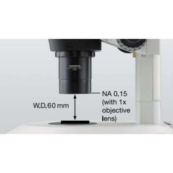 Evident Olympus Zoom-Stereomikroskop SZX16, trino ergo (SZX2-LTTR), 16,4:1, 8,75-143,75x, 60 mm, SZX2-ILLTQ LED