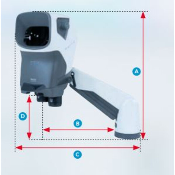 Vision Engineering Stereomikroskop MANTIS IOTA mit "Verso Universalstativ" (ohne Objektive) SMI200