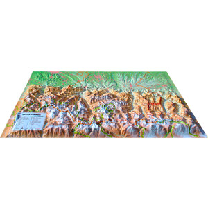 3Dmap Regional-Karte Hautes-Pyrénées (61cm x 41cm)