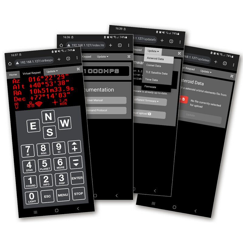 10Micron Montierung GM 4000 HPS II ColdTemp GoTo