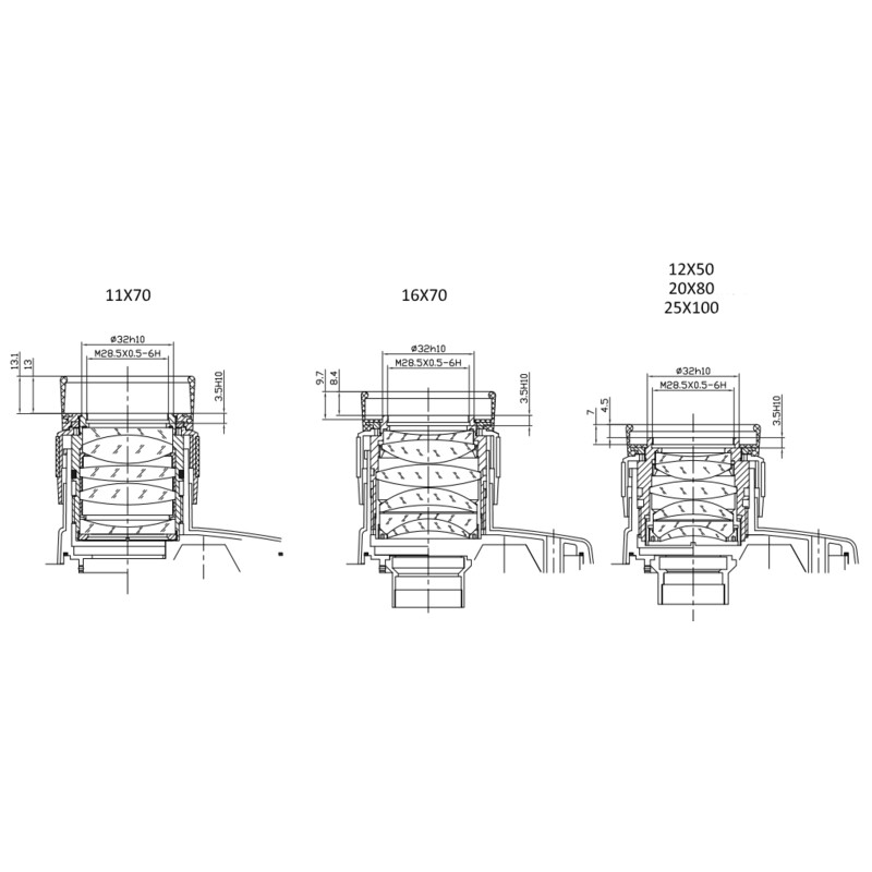 Omegon Fernglas Argus 11x70