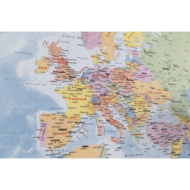 GeoMetro Weltkarte politisch (140 x 100 cm)