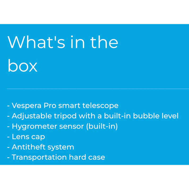 Vaonis Smart Telescope AP 50/250 Vespera PRO