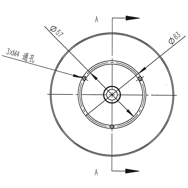 Omegon 3/8''-Fotogewinde-Adapter für Pro Säule