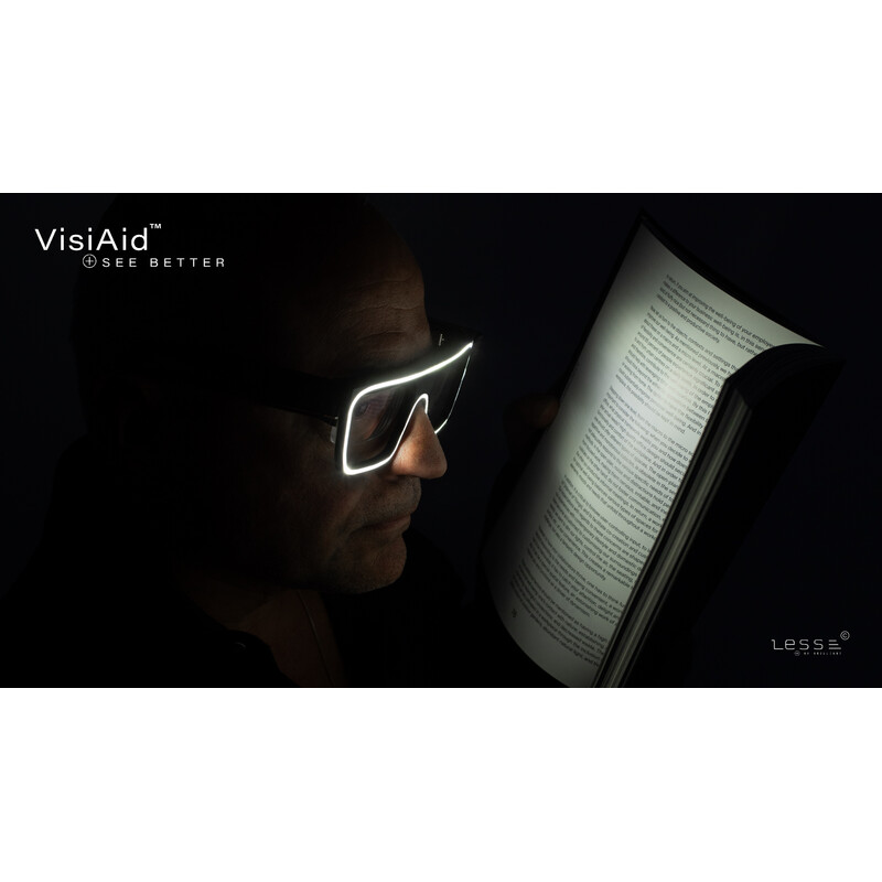 LESS Lupe VisiAid, Beleuchtungsbrillen, Komplettset, Tisch