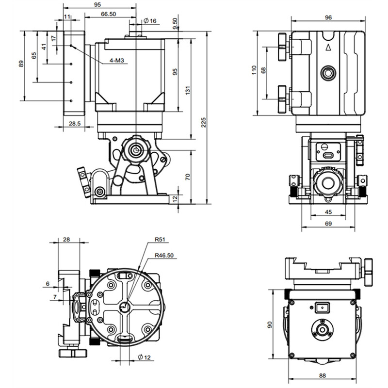iOptron Montierung HAE29C-EC AZ/EQ dual SWG