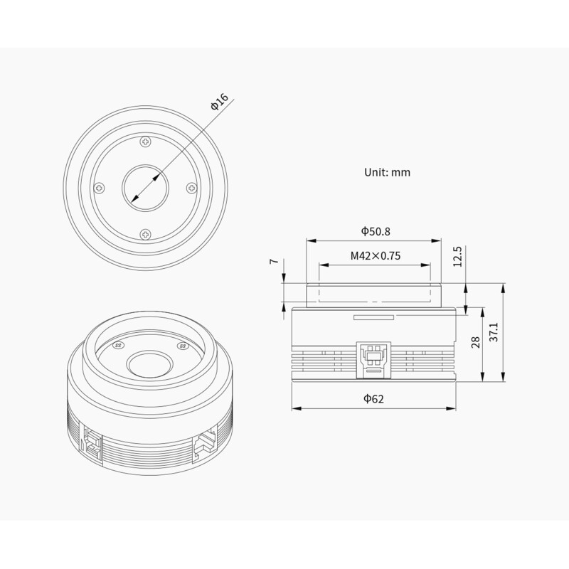 ZWO Kamera ASI 662 MM Mono