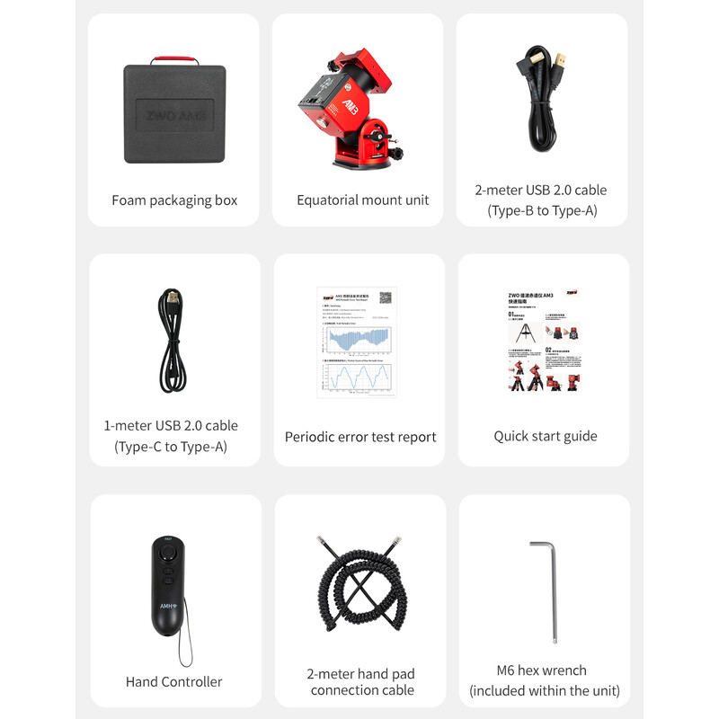 ZWO Montierung AM3N Harmonic Equatorial