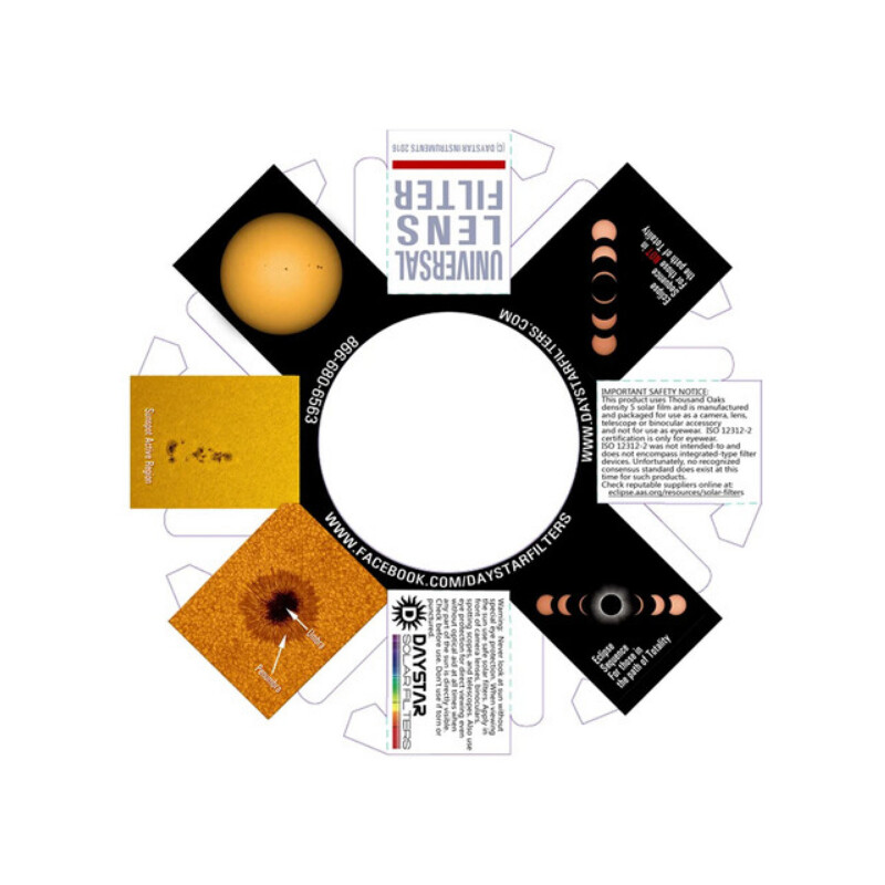 DayStar Sonnenfilter White-Light Universal Lens (65-89 mm)