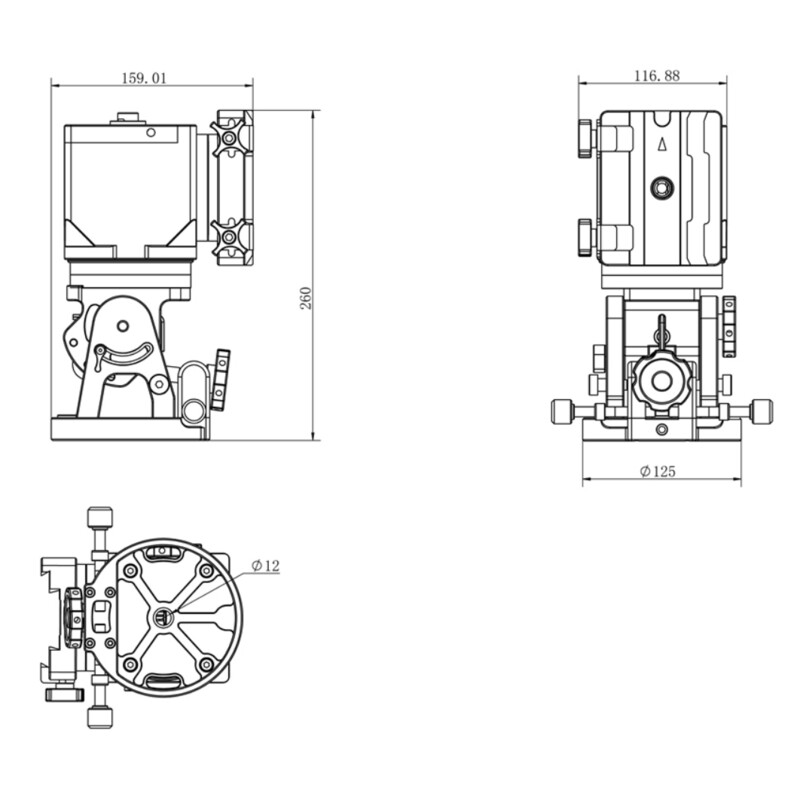 iOptron Montierung HAE43C-EC AZ/EQ dual SWG