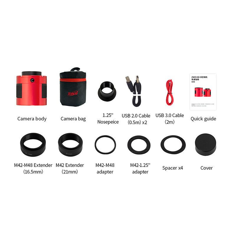 ZWO Kamera ASI 992 MM Pro SWIR Mono