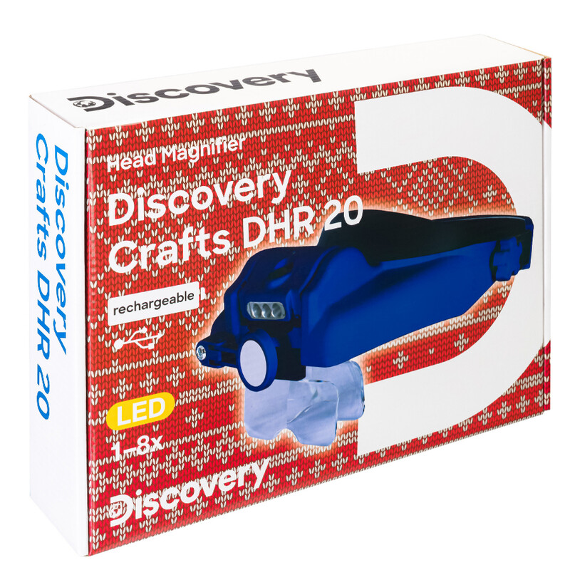 Discovery Lupe Crafts DHR 20 1/1,5/2/2,5/3,5/8x 100x43 LED
